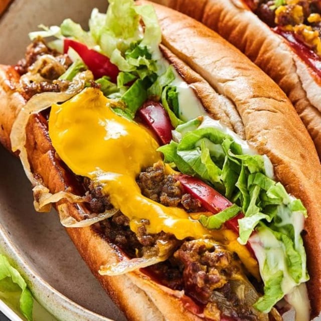 Hoagie Chopped Cheese Steak:.