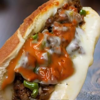 Rocky Spicy Chopped Cheese Steak: