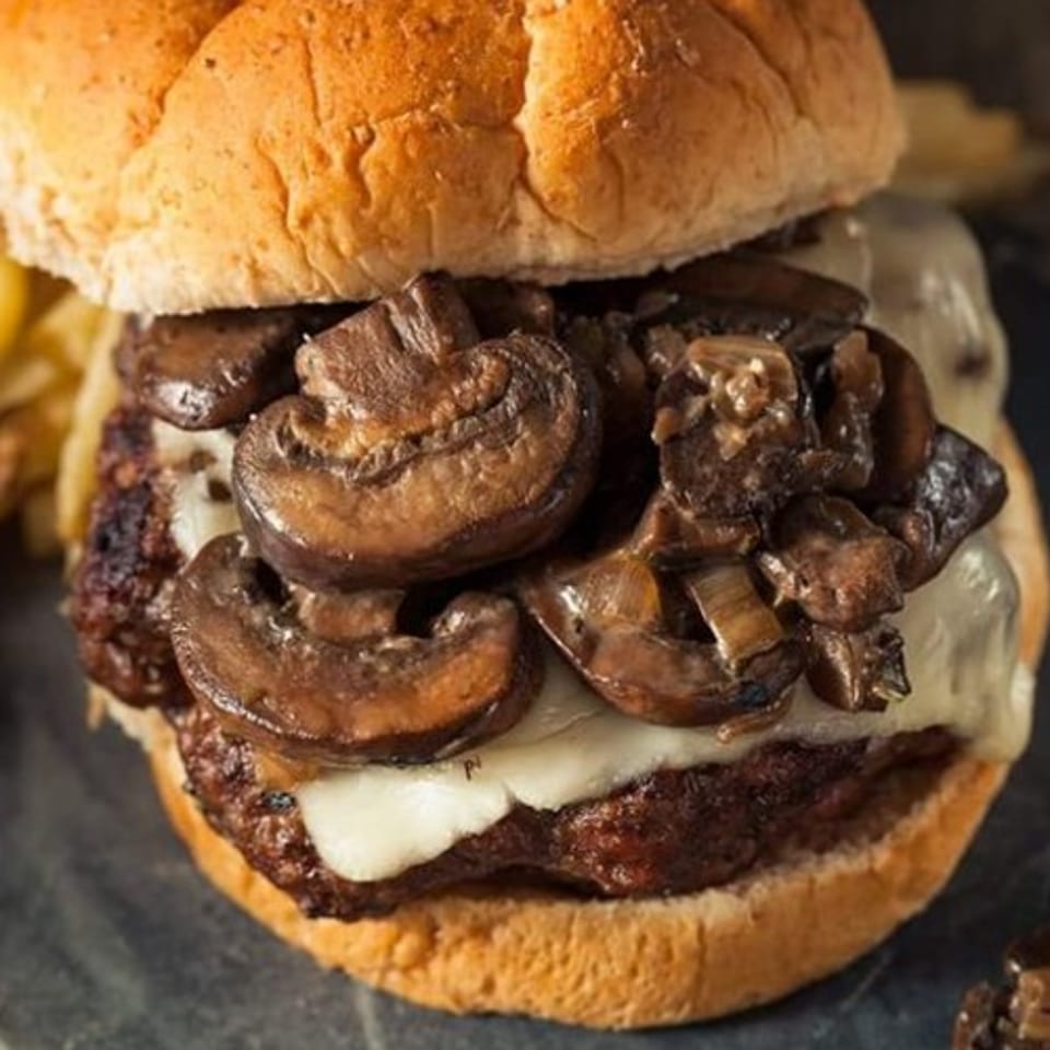Delicious Mushroom Burger Experience