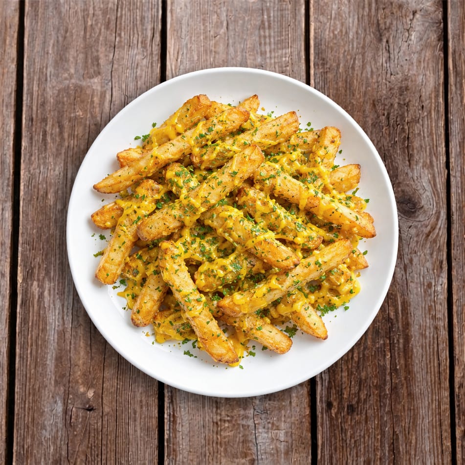 Vegan Truffle Fries:.