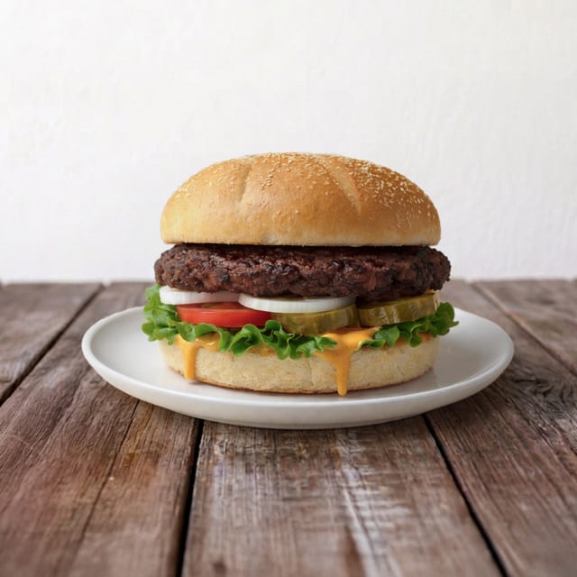 Vegan Black Bean Burger:.