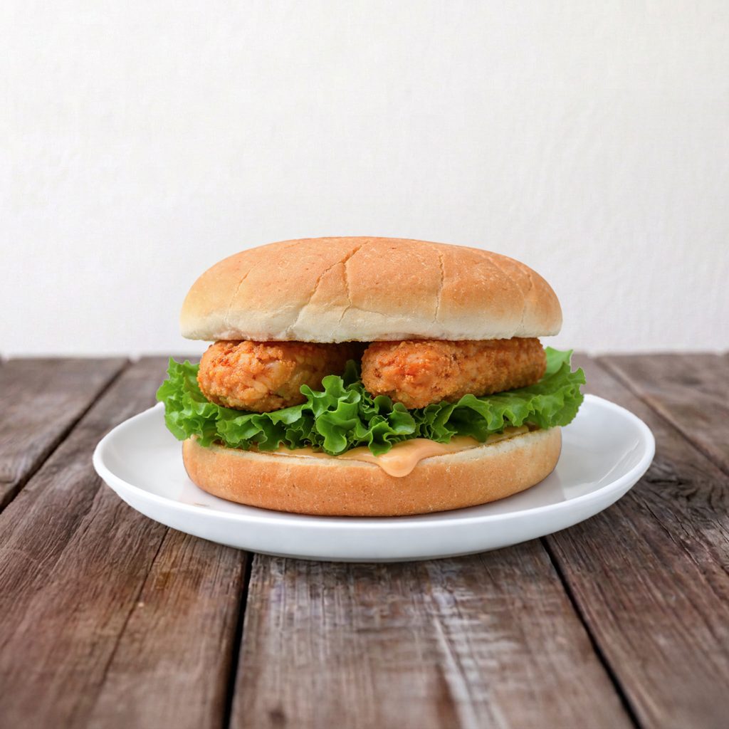 Junior Vegan Crispy Chicken (2pcs) :.